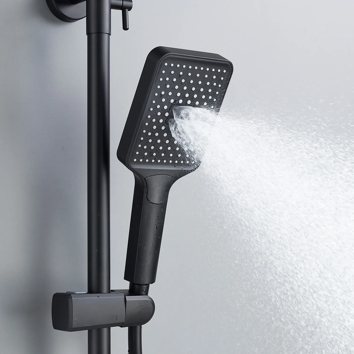 Душевая система Shevanik S4536H, черный