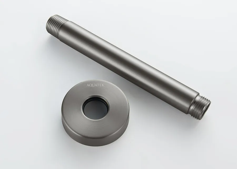 AQ2171BGM держатель верхнего душа потолочный 150 мм, шлиф. черный хром