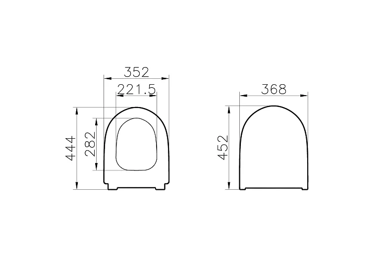 Сиденье для унитаза Vitra Sento 130-003-009 с микролифтом