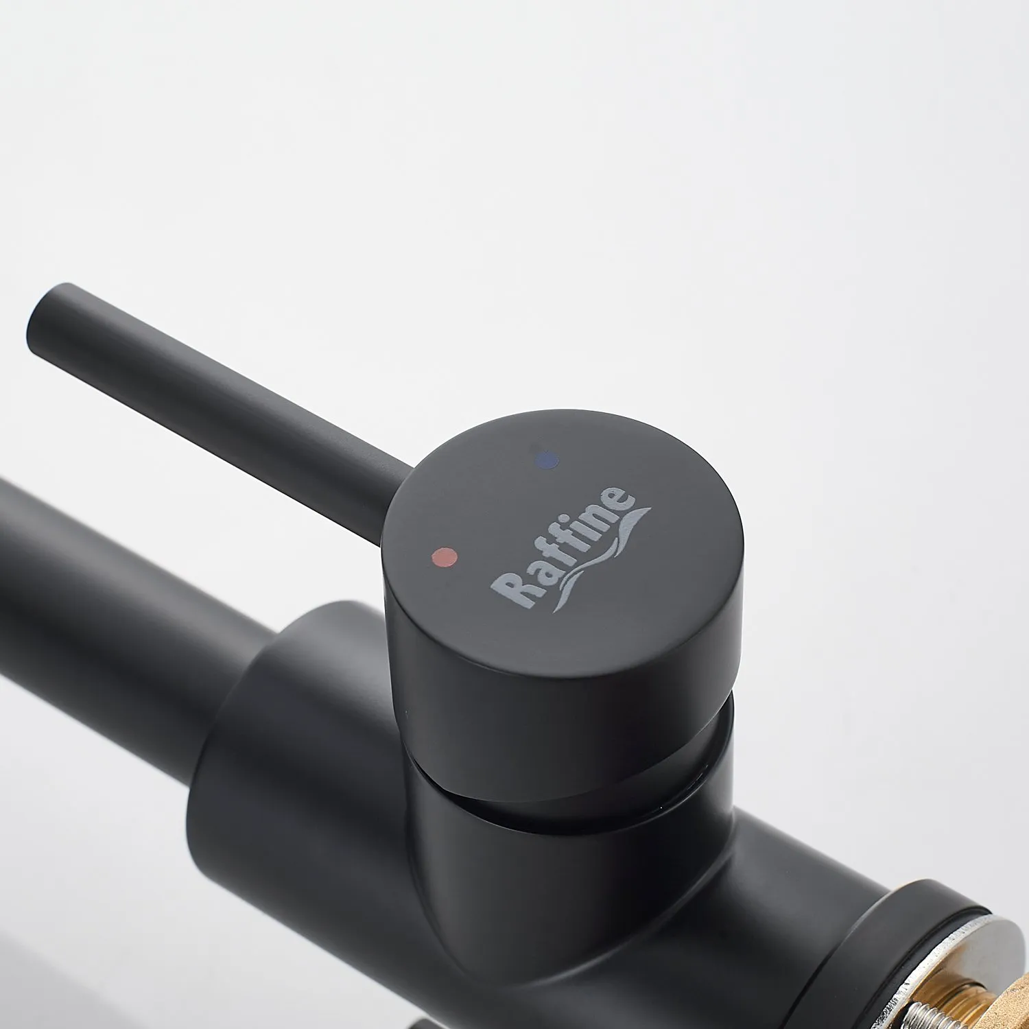 Смеситель для кухни с подключением фильтра воды Raffine F118H, черный