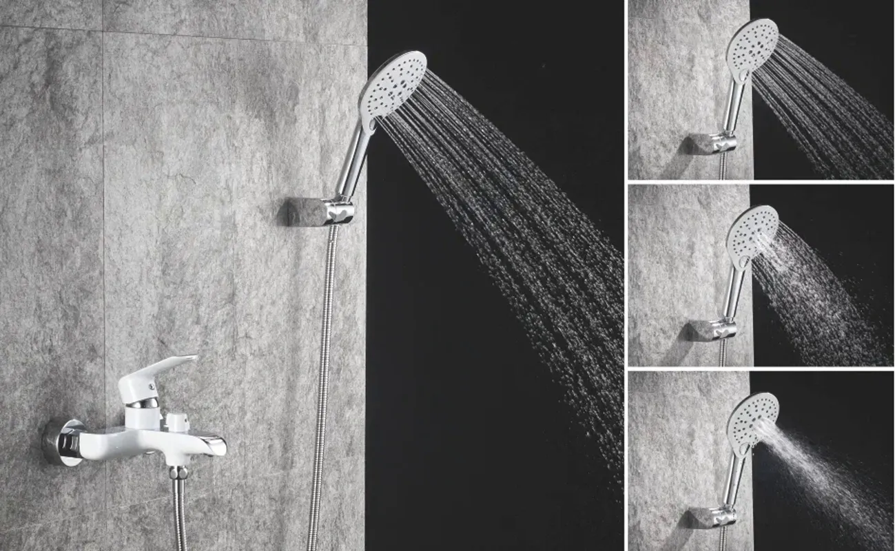 Смеситель для ванны Rose R2102F, белый/хром