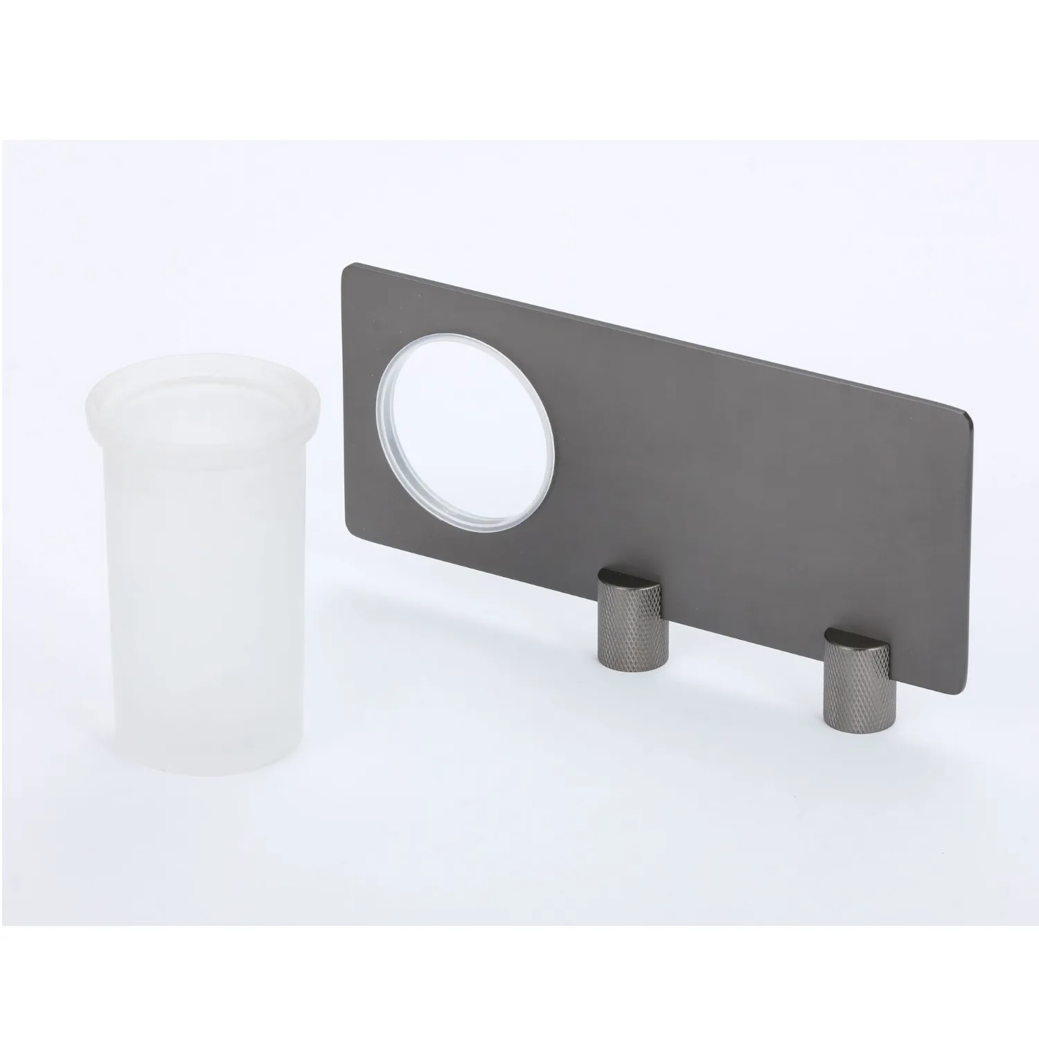 Стакан стеклянный с настенным держателем Savol S-002158Q
