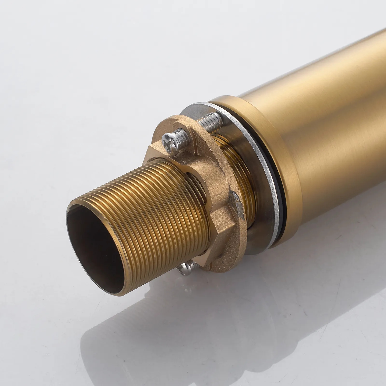 Смеситель для кухни с гибким изливом и режимом "душ" Shevanik S123G-1, золотой сатин