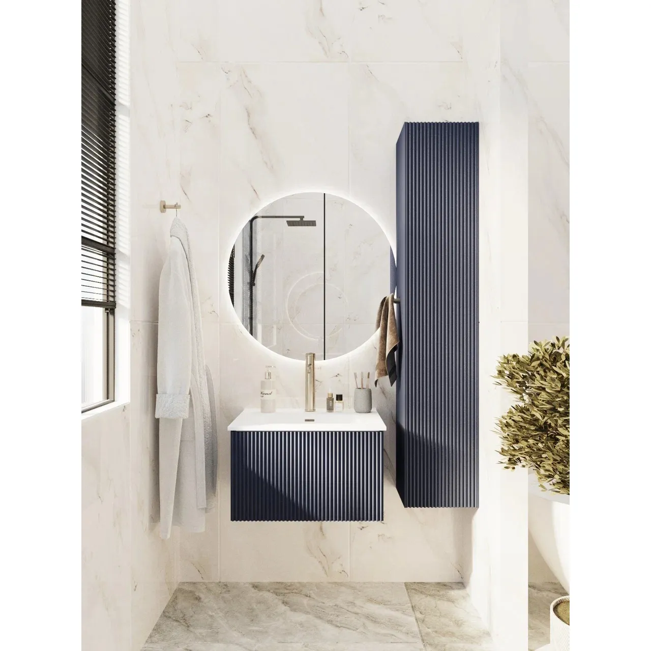 Пенал подвесной La Fenice Terra FNC-05-TER-BG-30, синий