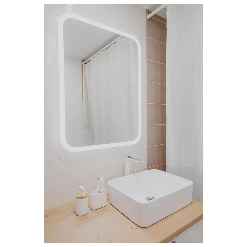 Зеркало Silver Mirrors Стив 685х915 вертикальный (сенсорный выключатель)