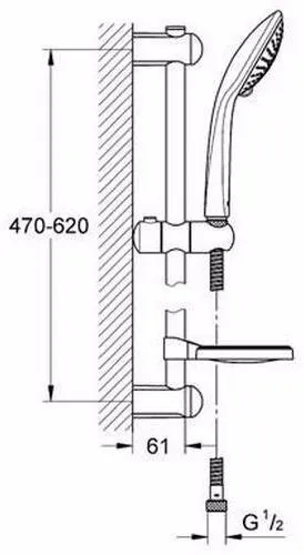 Душевой гарнитур Grohe Euphoria 27232001 хром