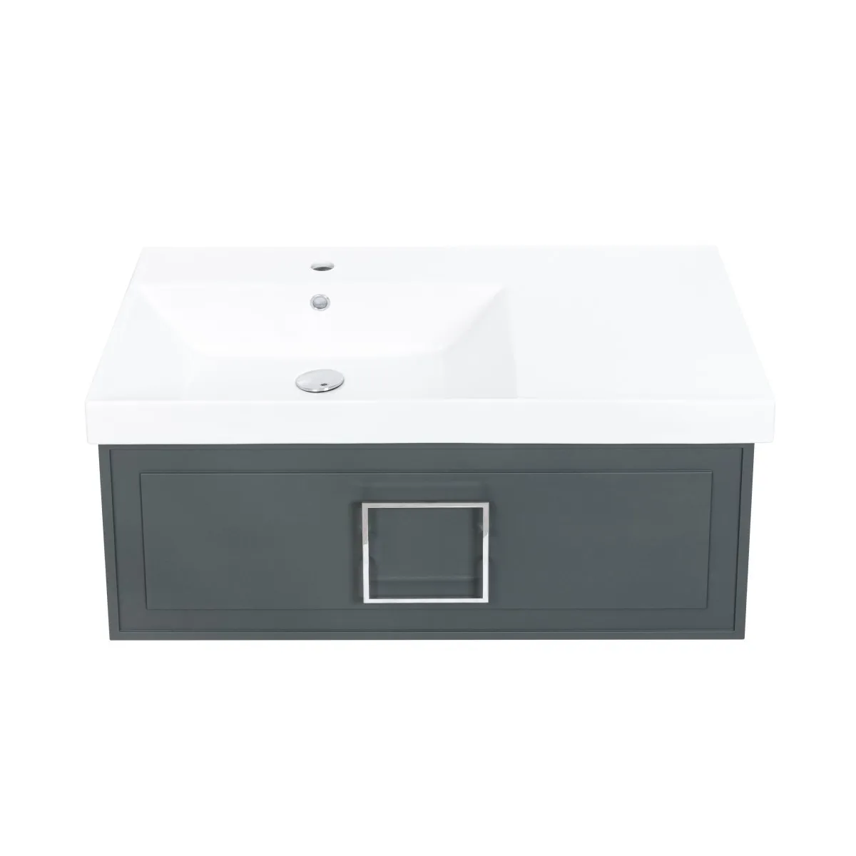 Раковина на тумбу La Fenice Cubo CU.NN.90L, чаша слева