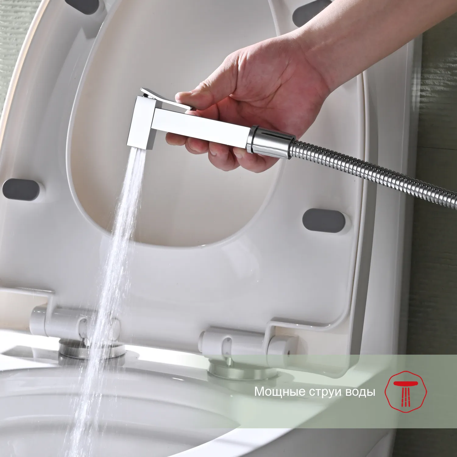 Смеситель Raglo настенный с гигиеническим душем (R01.51)