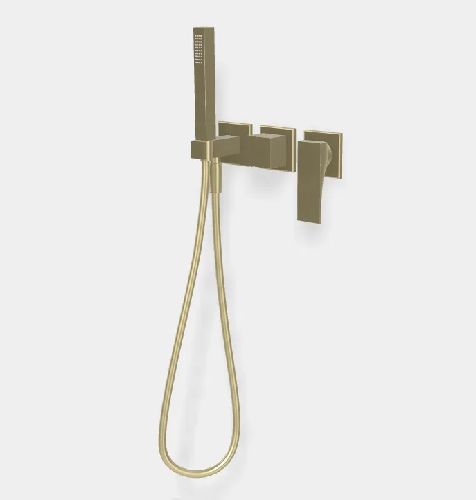 Смеситель для душа Fima Carlo Frattini Zeta, на 2 потребителя, башированный шампань (F3989WX8HS)