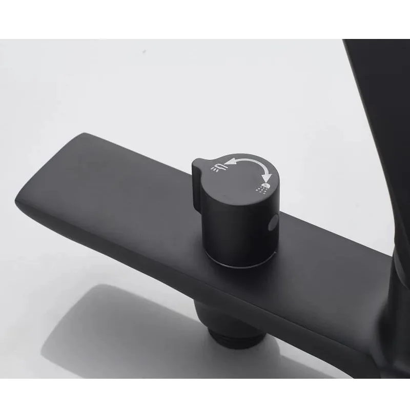 Смеситель для ванны Knotlor KN-71/BL, черный