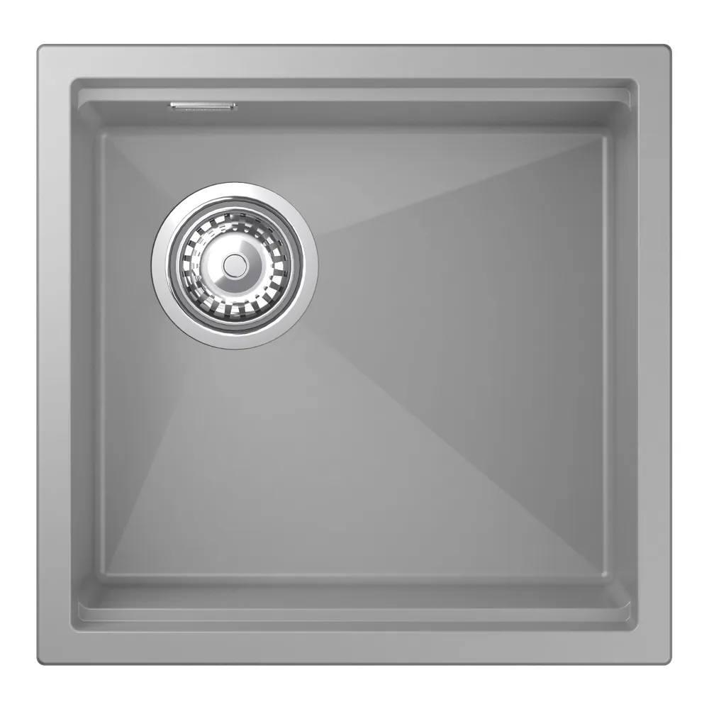 Кухонная мойка Rivelato LINO LN-454-L, серый металлик