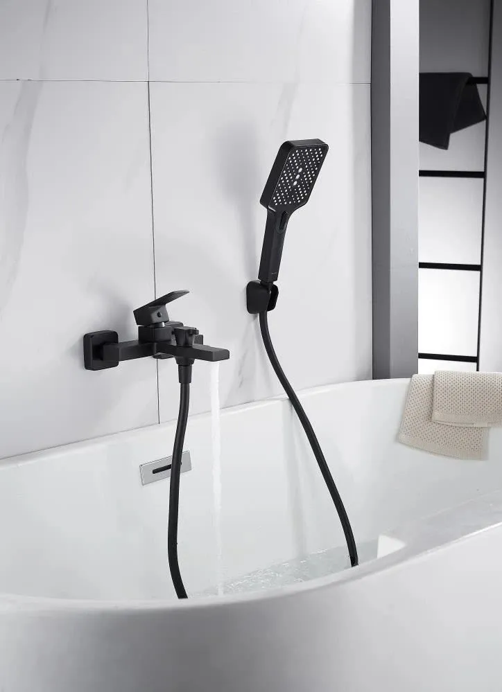 Смеситель для ванны Knotlor KN-22/BL, черный