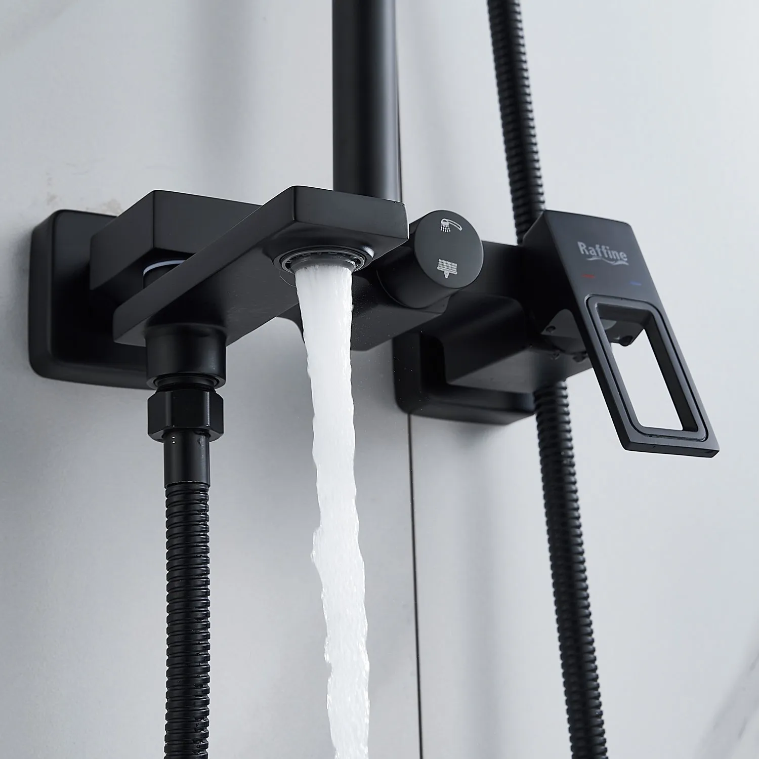 Душевая система Raffine F3696H, черный