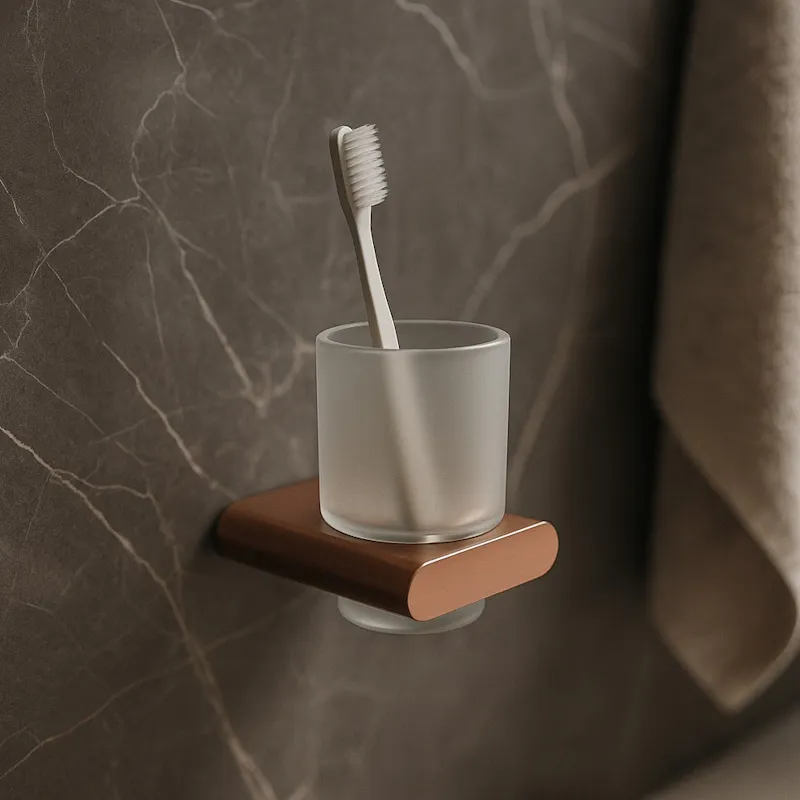 Стакан для ванной комнаты Knotlor SC101RB, бронза