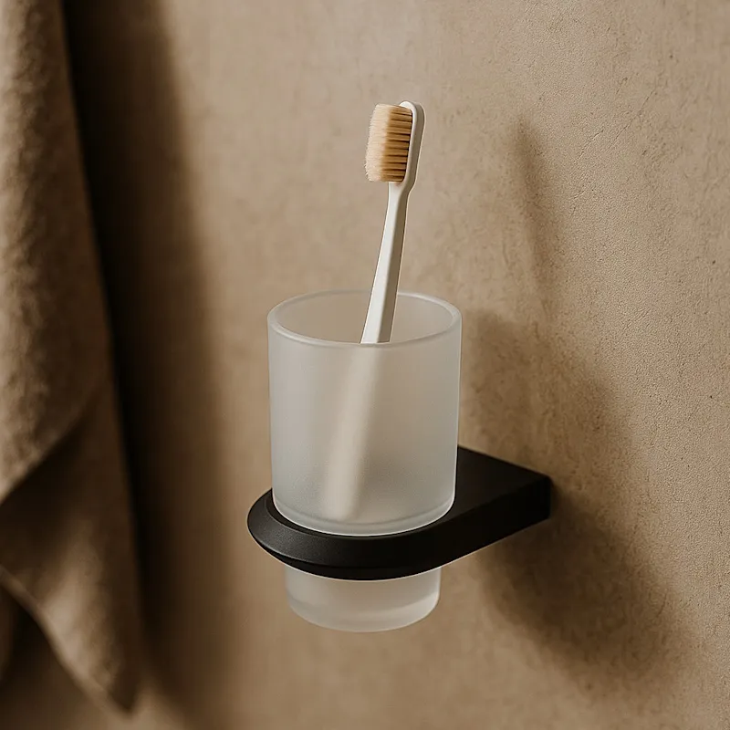 Стакан для ванной комнаты Knotlor SC103BL, черный