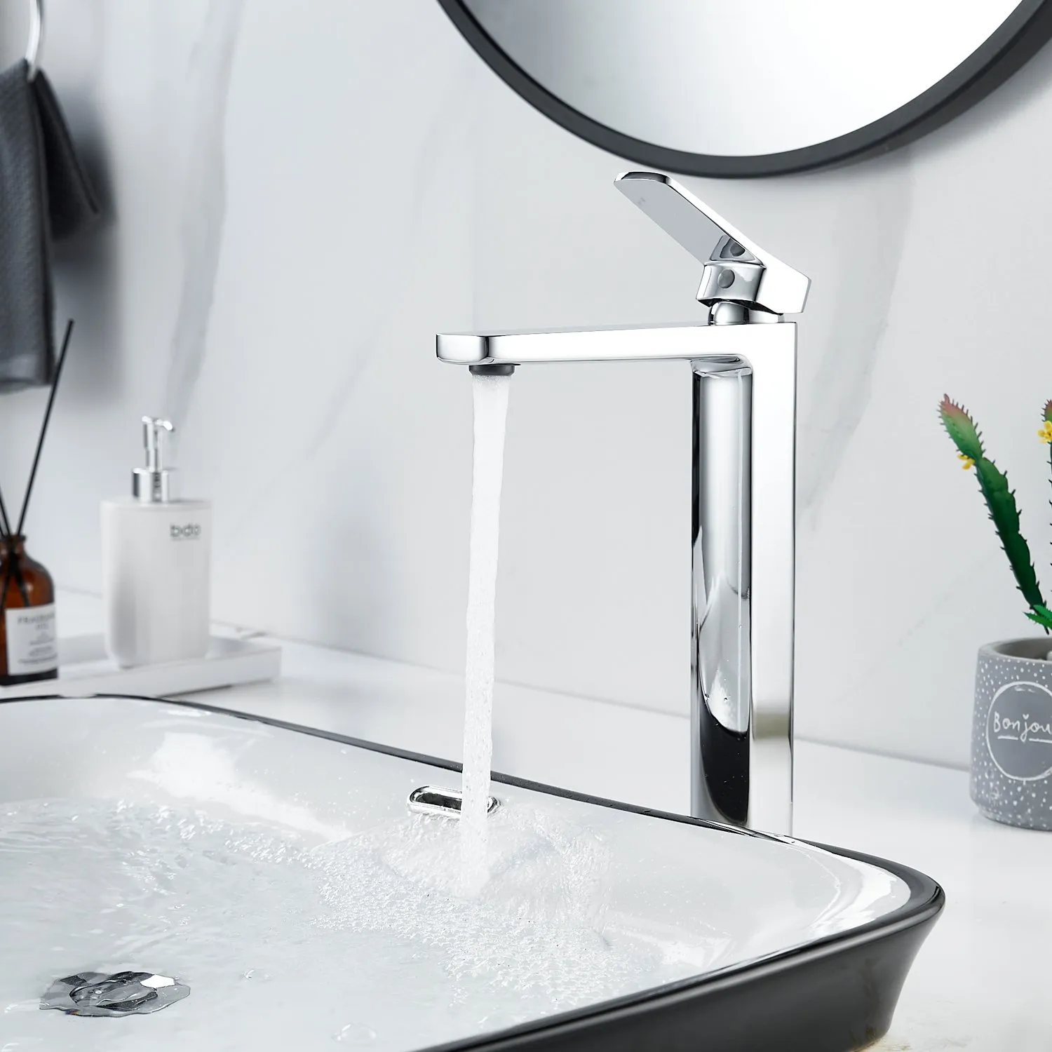 Смеситель для раковины высокий  Raffine F1199, хром