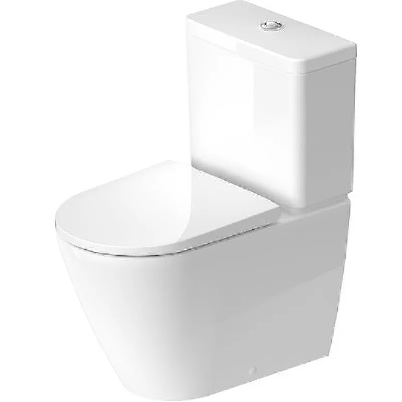 0944100005 D-NEO Бачок для унитаза, 6/3 L, подвод воды слева 3/8" пластик, кнопка хром