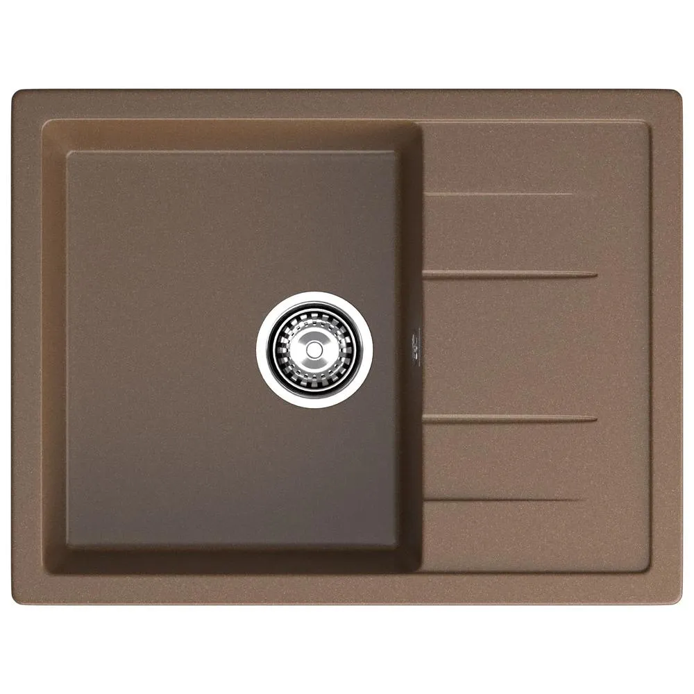 Кухонная мойка GranFest QUADRO 650L, терракот