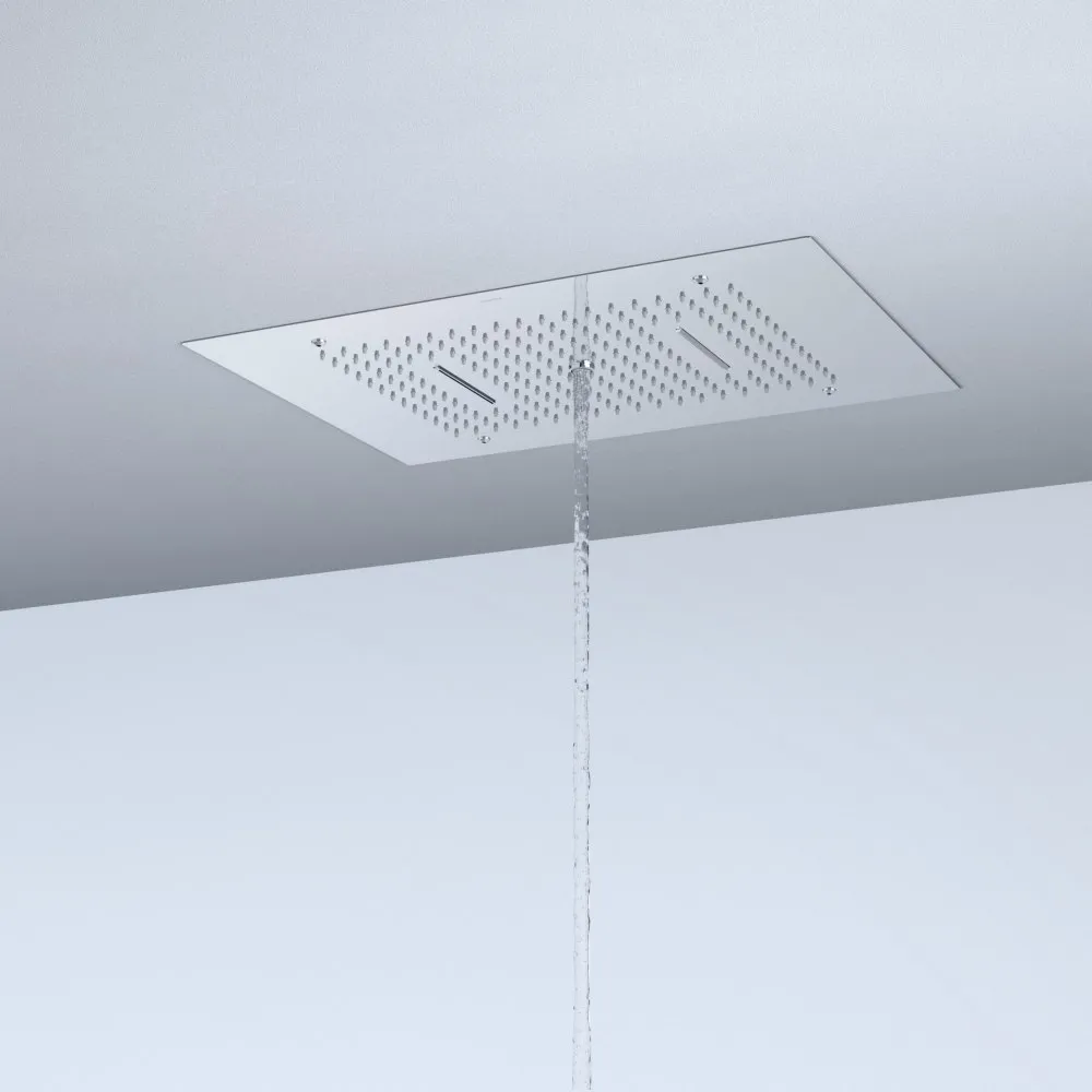 AQ2083CR верхний душ 600*430 мм, 3 jet (внешняя и скрытая часть)