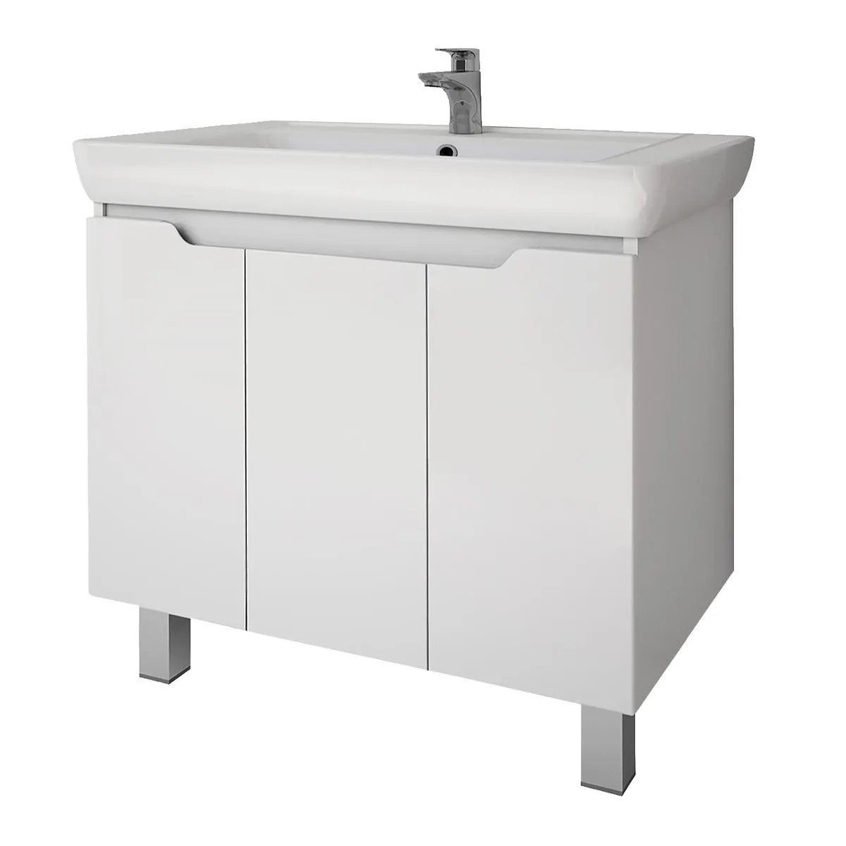 Тумба под раковину подвесная Dreja Q Plus (D) 80 см, белый
