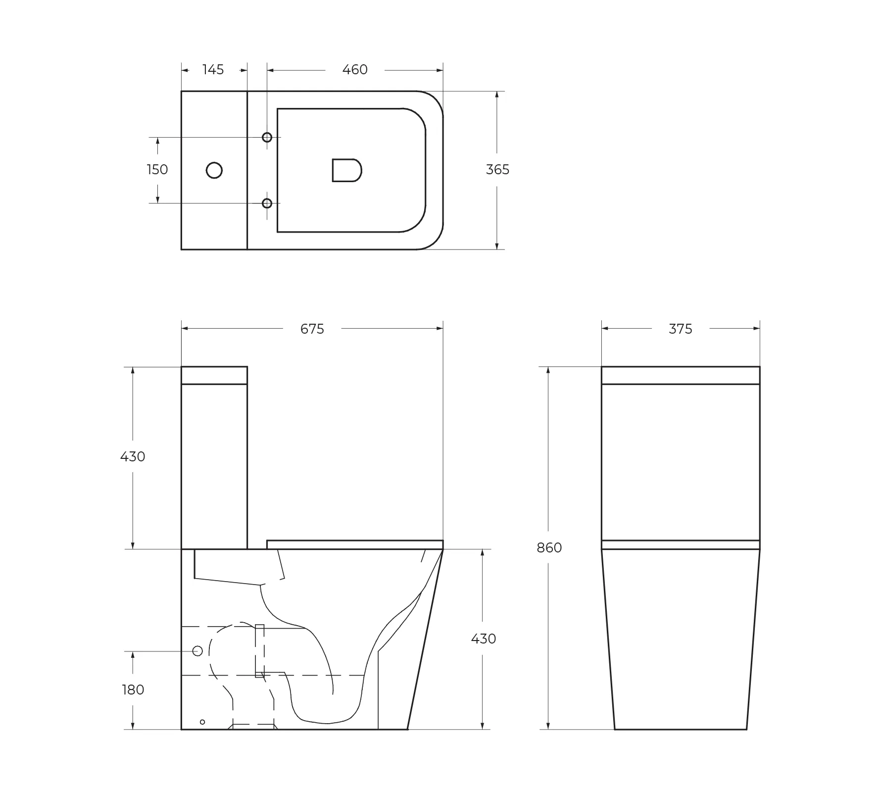 Чаша напольного унитаза BelBagno Ardente-R, белый (BB02093CPR)