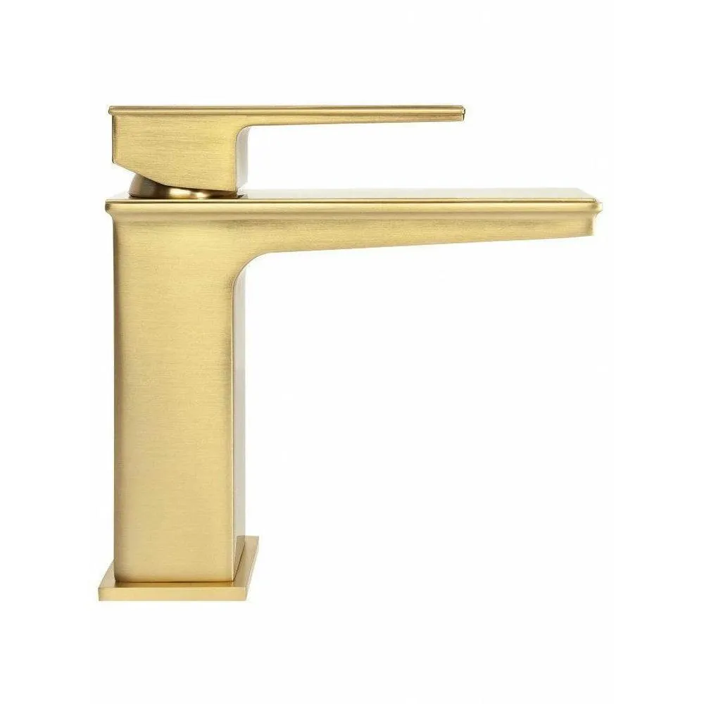 Смеситель для раковины Hansberge H1070MG, матовое золото