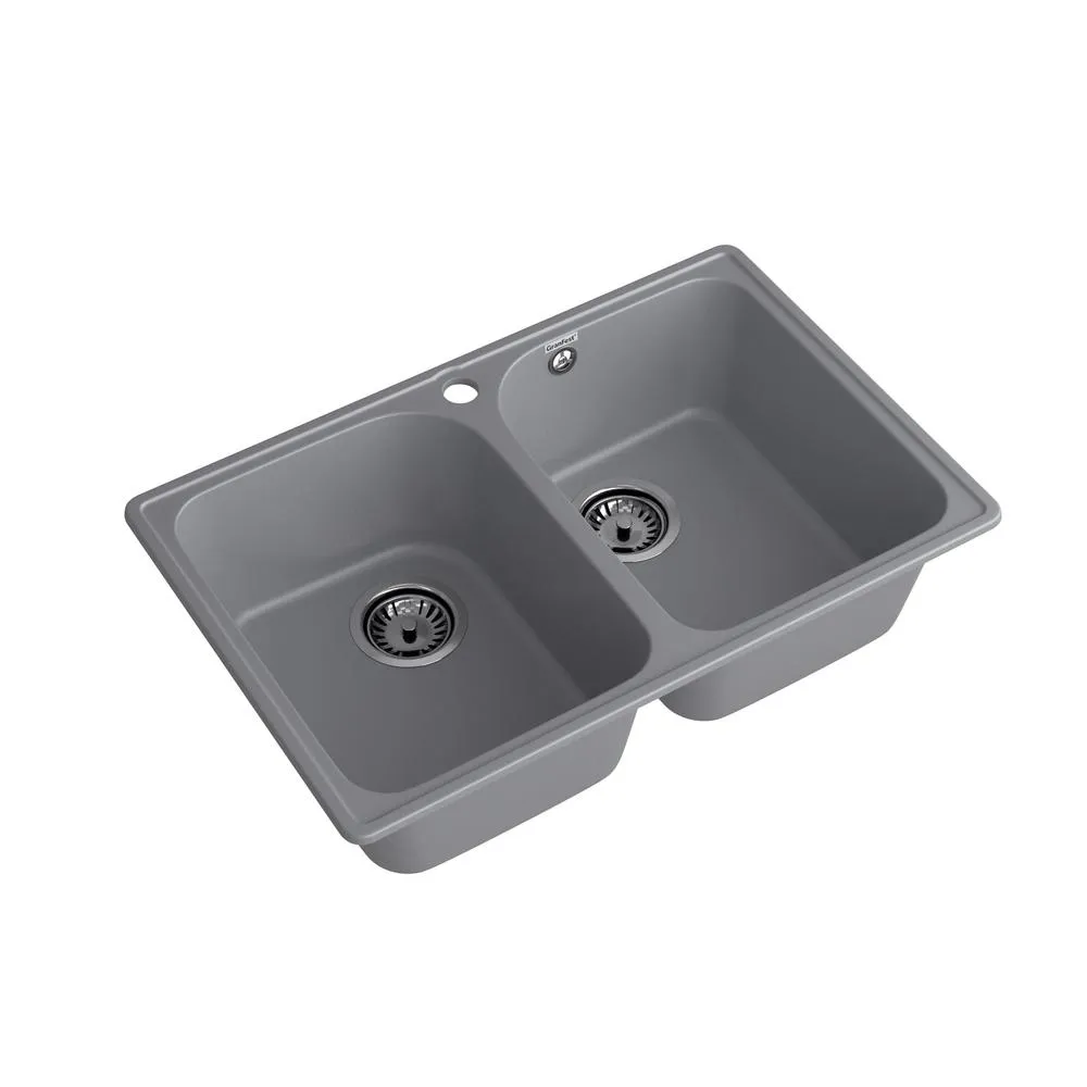 Кухонная мойка GranFest QUARZ 15, темно-серый