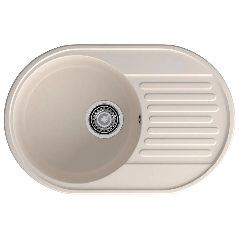 Кухонная мойка GranFest QUARZ 18, белый