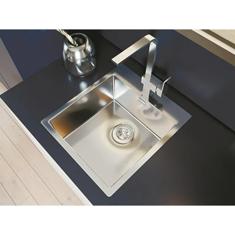 Кухонная мойка Florentina ЛОГИКА-НМ LHM.450.510.B.10.S.10, нержавеющая сталь