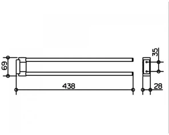 Полотенцедержатель Keuco Plan 14918010000