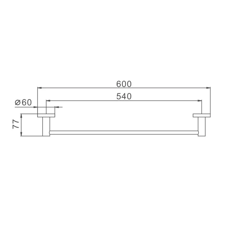 Полотенцедержатель D-Lin D251280, сталь