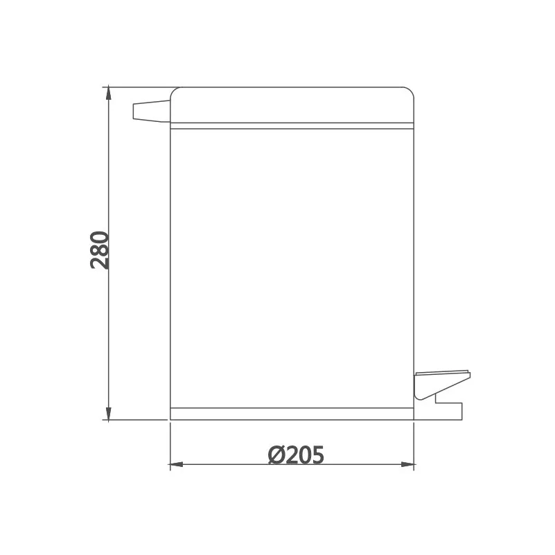 Ведро для мусора D-Lin D201202, 5 литров