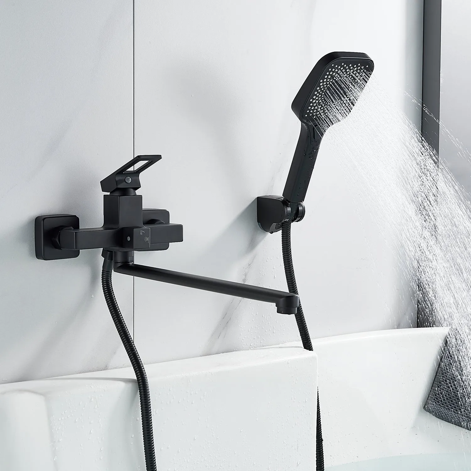 Смеситель для ванны Raffine F2296H, черный