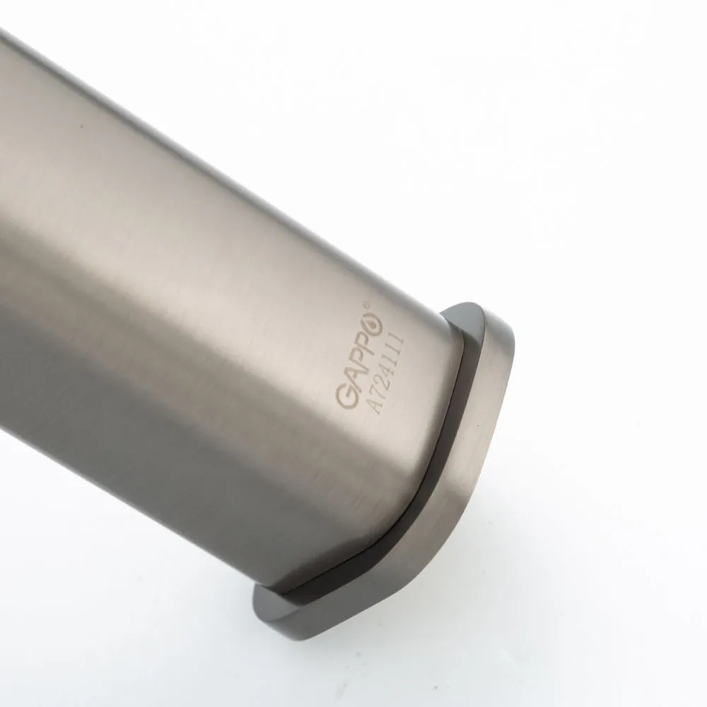 Смеситель для раковины Gappo G1028-9, оружейная сталь