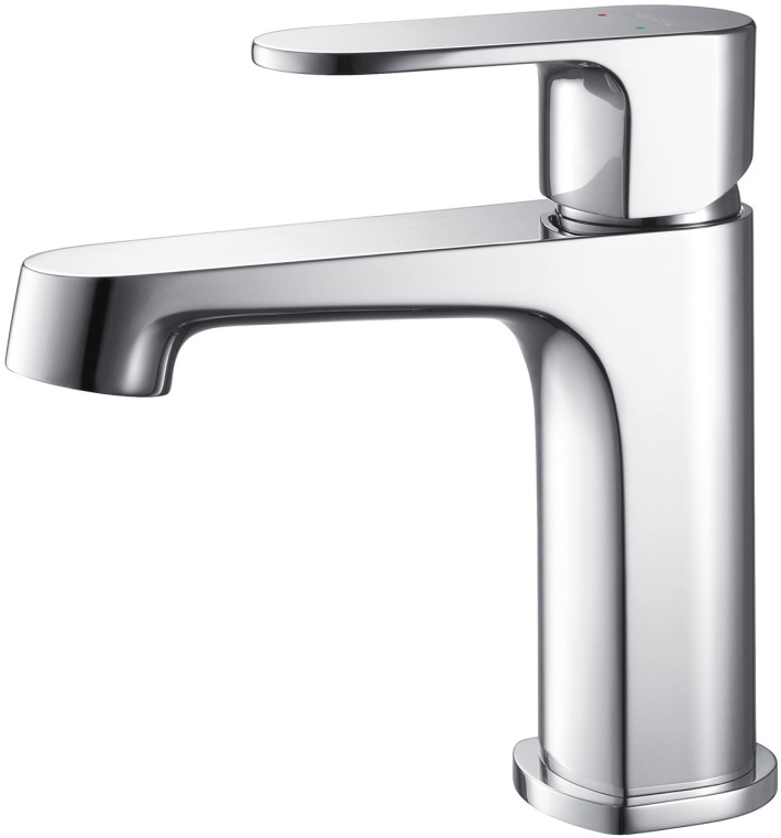 Смеситель для раковины 98 AQUATEK ОБЕРОН, без донного клапана, хром AQ1210CR