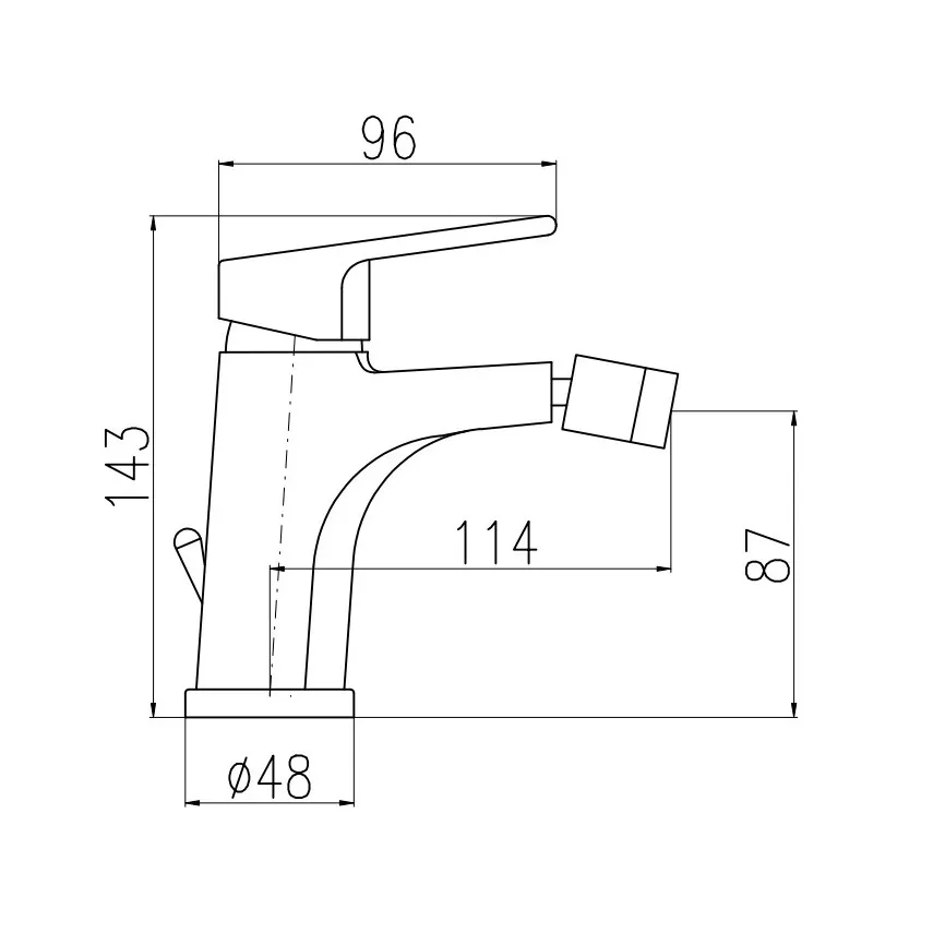 Смеситель для биде Rav Slezak COLORADO CO145.5KZ, золото