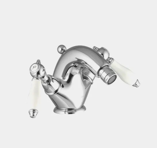 Смеситель для биде Fima Carlo Frattini Herend, золото/белый (F5432OR)