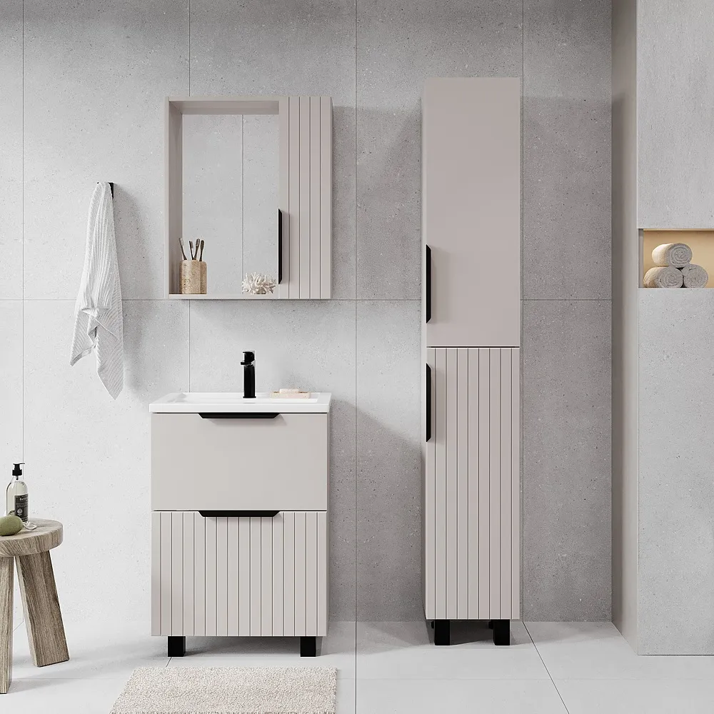 Тумба VIANT "Сицилия" MODUO 60 2 ящика капучино 428x568x820 (VSIC60MDCAP-T2Y)