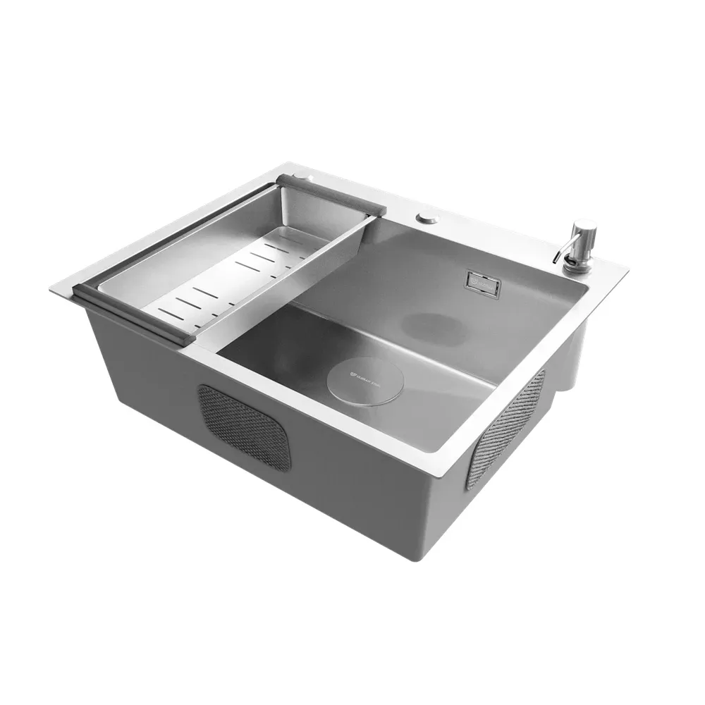 Кухонная мойка Ulgran Steel 600х500, брашированная сталь