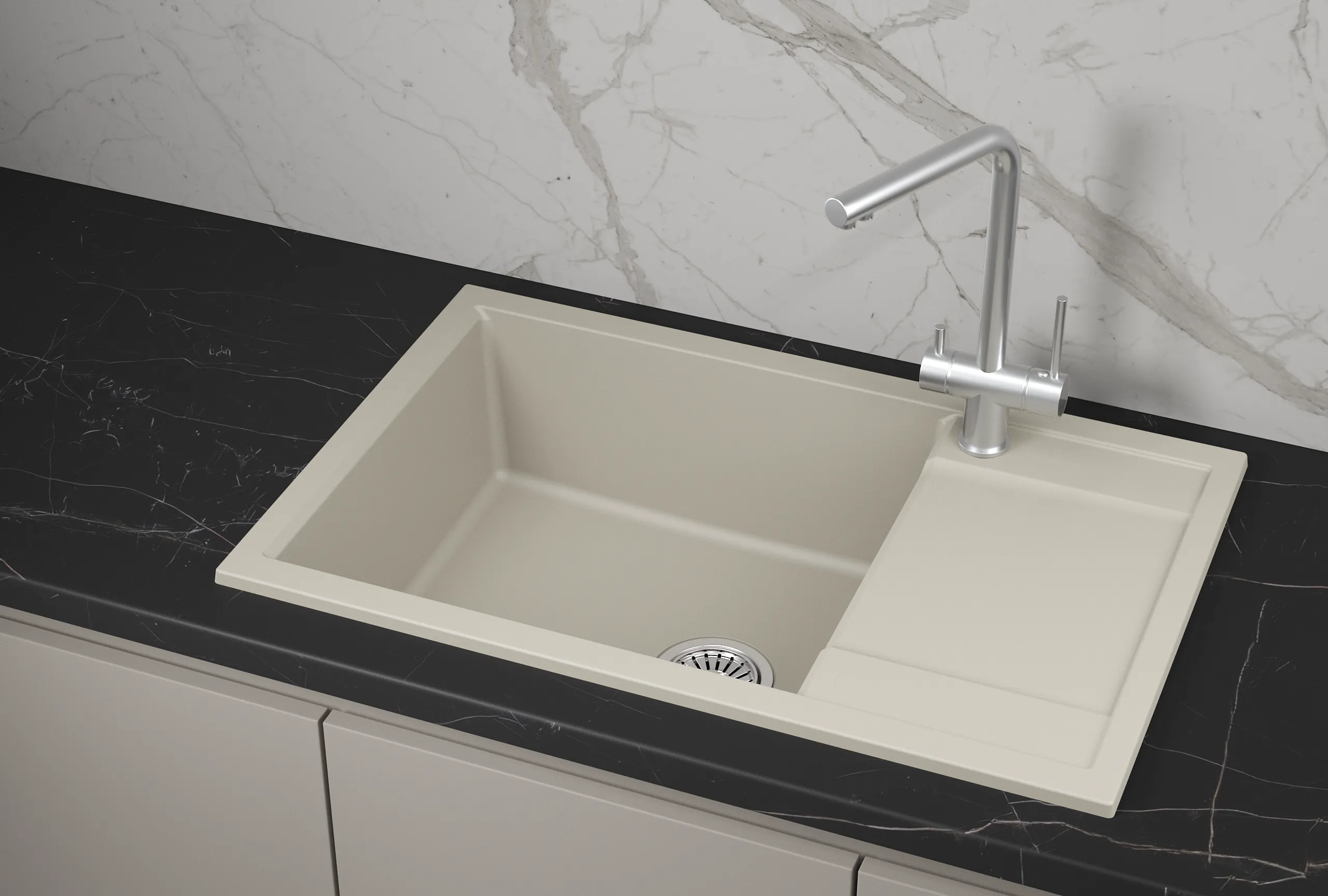 Мойка для кухни Granula 7805 креман, 78х50 см, прямоугольная (7805, КРЕМАН)