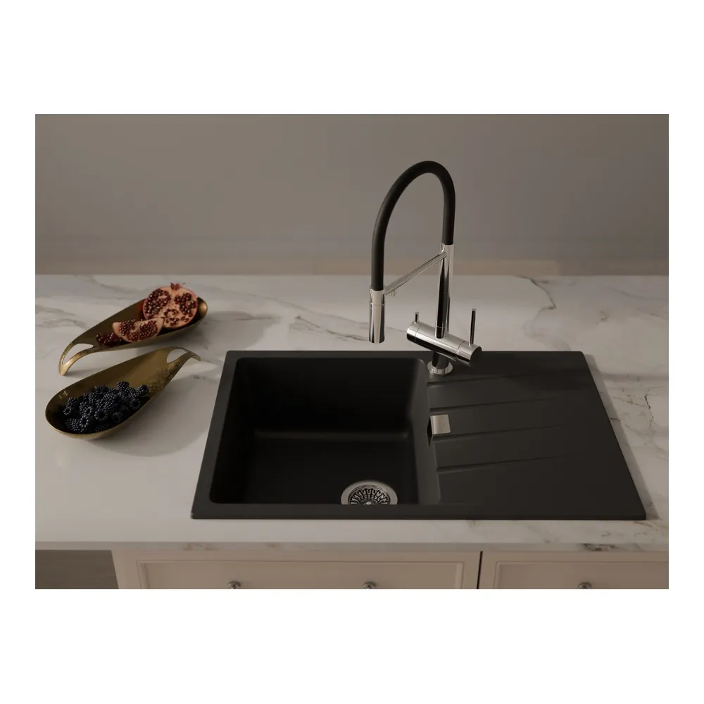 Кухонная мойка Rivelato RAUM RM-78, антрацит