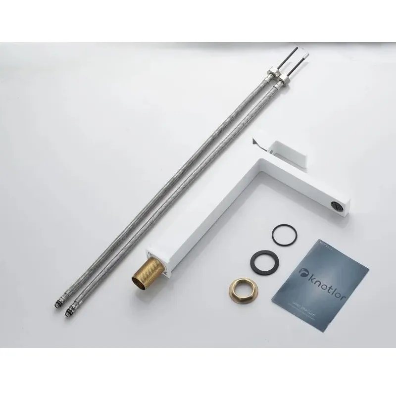 Смеситель для раковины высокий Knotlor KN-24/WY, белый