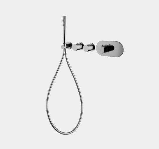 Смеситель для душа Fima Carlo Frattini Fimatherm, на 2 потребителя, хром (F3188X2CR)