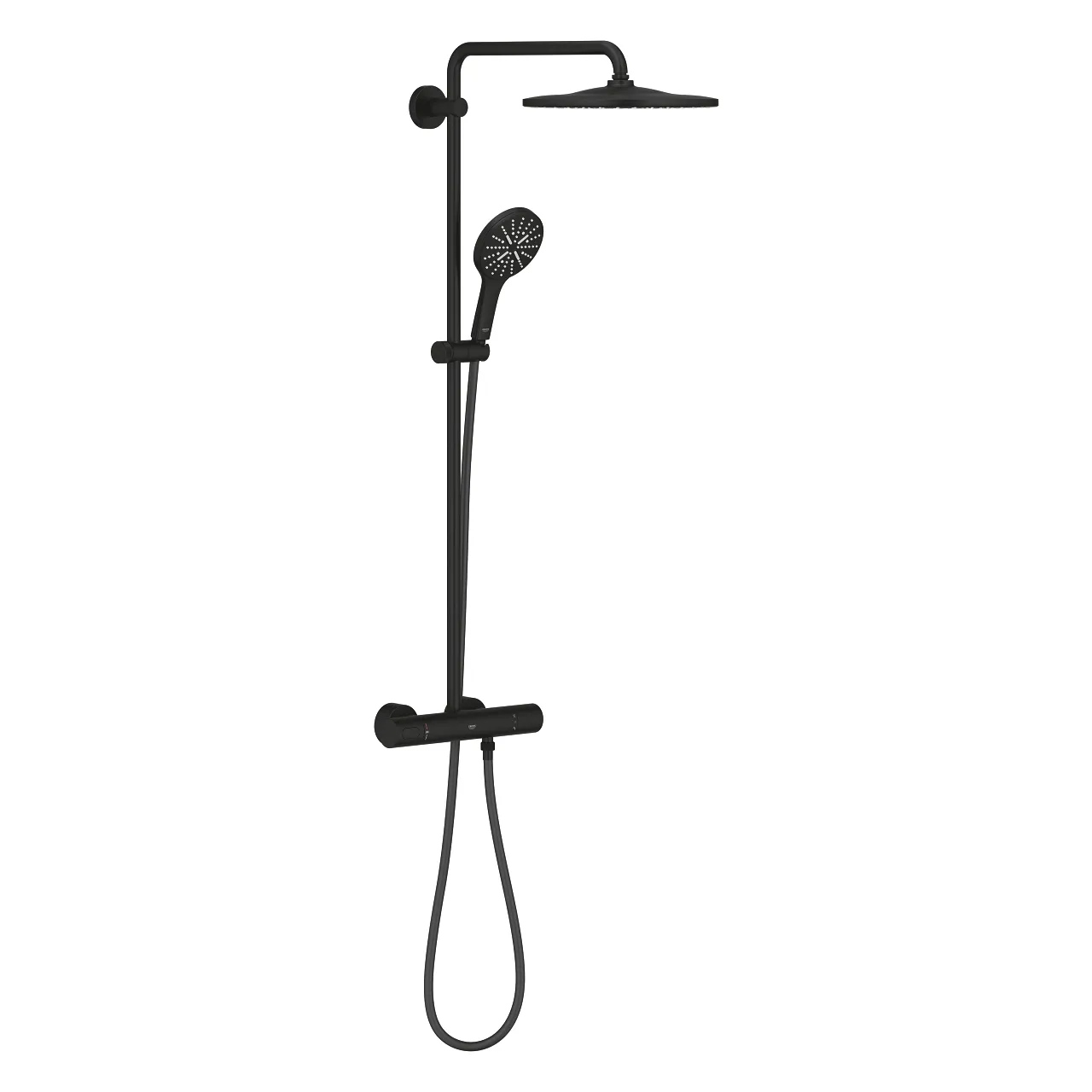 22119KF0 Rainshower SmartActive 310 Душевая система с термостатом для настенного монтажа, фантомный чёрный
