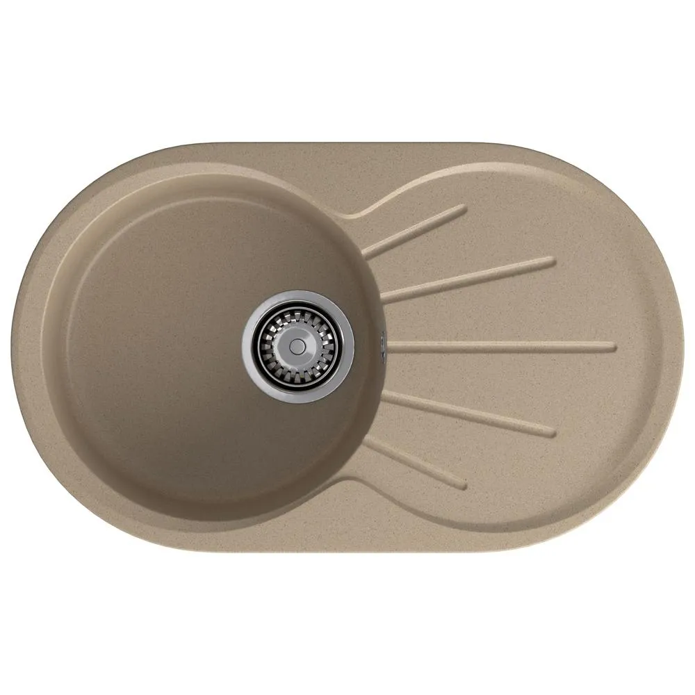 Кухонная мойка GranFest RONDO 750L, песок