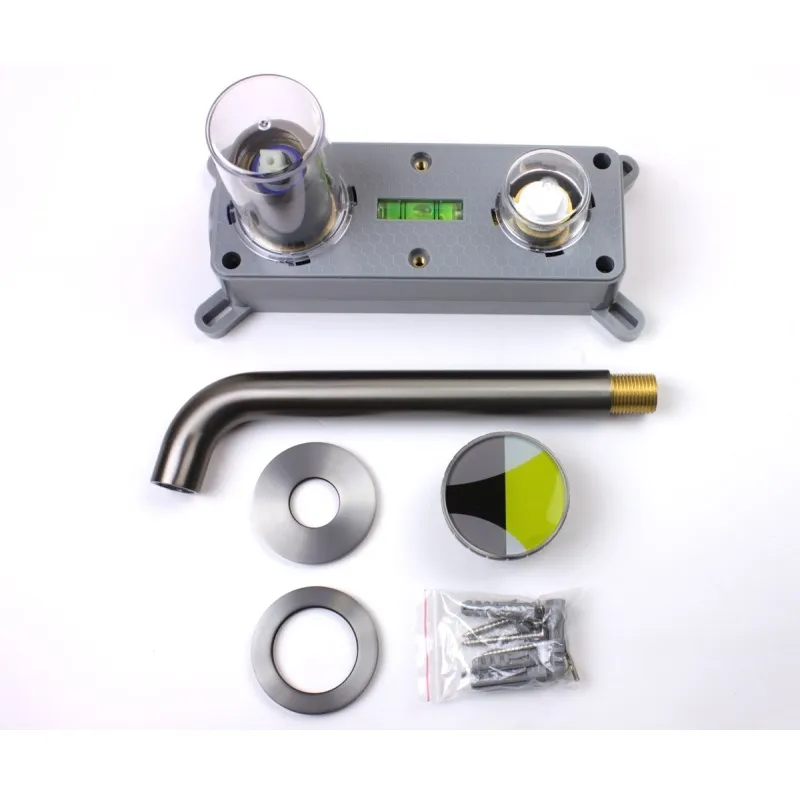 Смеситель для раковины встраиваемый Bronze de Luxe 9007GM-Y, графит/желтый