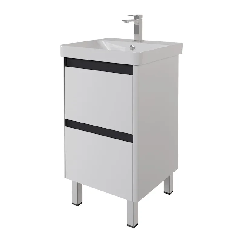 Тумба под раковину подвесная/напольная Dreja Luxury Plus 50 см, белый