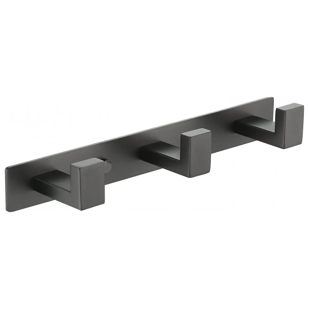 Планка с 3 крючками Grocenberg AC0013BG, графит