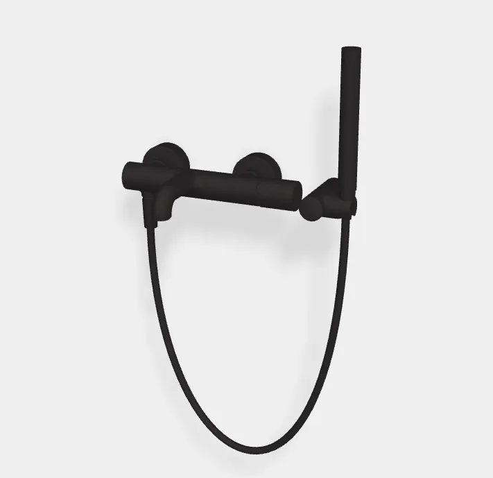 Смеситель для ванны и душа Fima Carlo Frattini Spillo Tech, X Collection, черный матовый (F3034TNXNS)