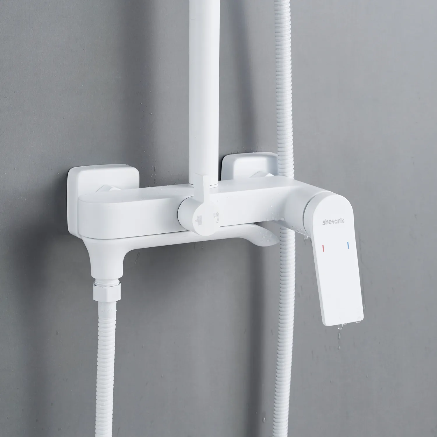 Душевая система Shevanik S4136C, белый